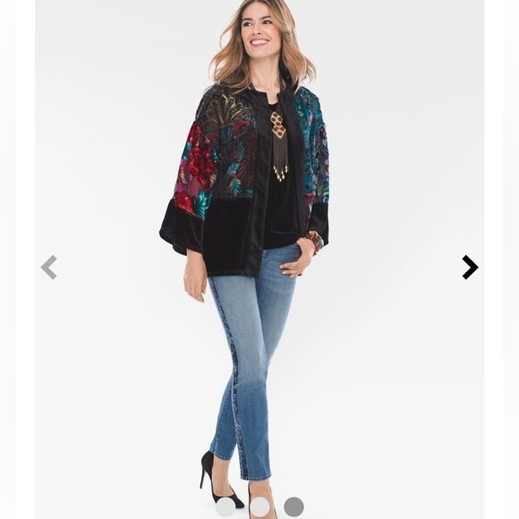 Chico’s So Slimming Velvet Side-Seam Girlfriend Ankle Jeans Women's Sz. 0.5 (6) - Picture 11 of 11